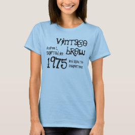 40e verjaardag 1975 of een willekeurig jaar Vintag T-shirt