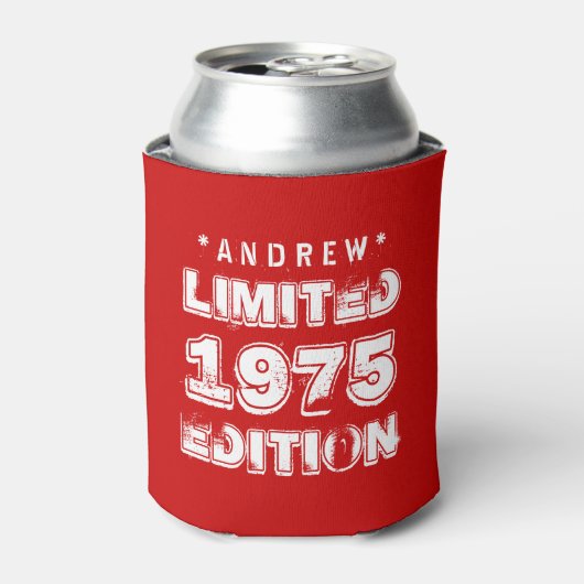 40e verjaardag 1975 of ELK JAAR E28 ROOD Blikjeskoeler (Blikje Voorkant)