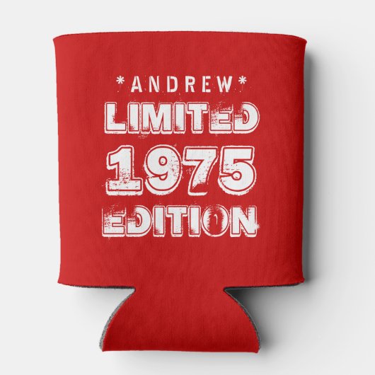 40e verjaardag 1975 of ELK JAAR E28 ROOD Blikjeskoeler (Achterkant)