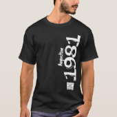 40e Verjaardag 1981 Naam Legends  Distressed T-shirt (Voorkant)