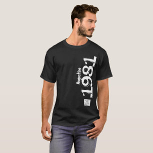 40e Verjaardag 1981 Naam Legends Distressed T-shirt