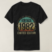 40e verjaardag  1982 40 jaar oude Mannen Wo T-shirt (Design voorkant)