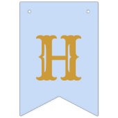 40e verjaardag 1982 Blue Gold Name Vlaggetjes (Tweede vlag)