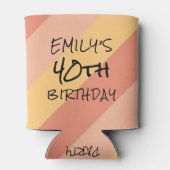 40e verjaardag 1982 gestripte Koelbox Blikjeskoeler (Achterkant)