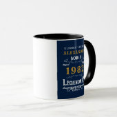 40e verjaardag 1982 Voeg de naam  Blue Gold Mok to (Voorkant rechts)