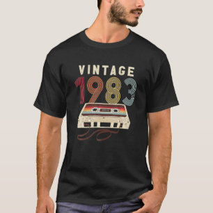 40e  verjaardag 1983 Cassettebandje 40 jaar T-shirt