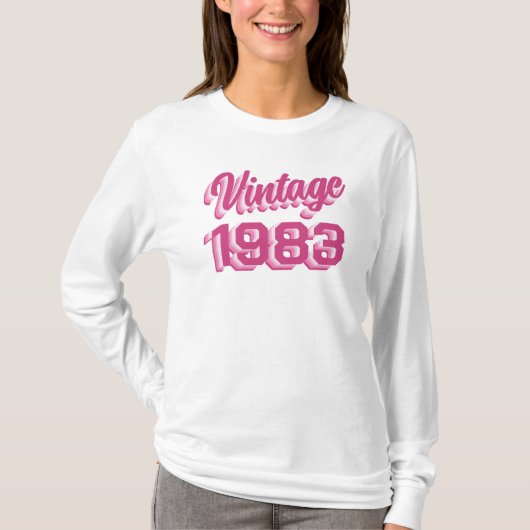 40e verjaardag  1983 Gift Sweatshirt T-Shirt (Voorkant)