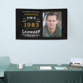 40e verjaardag 1983 Legendary Black and Gold Spandoek (Beurs)
