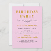 40e verjaardag 1983 Naam Foto roze grijs Kaart (Achterkant)