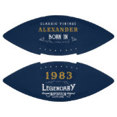 40e verjaardag 1983 Naam Legend Blue Gold toevoege American Football (Panelen)
