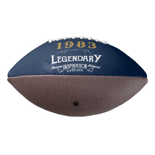 40e verjaardag 1983 Naam Legend Blue Gold toevoege American Football (Gedraaid 270)