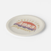 40e verjaardag 1983 volmaakte papieren bordje (Gekanteld)