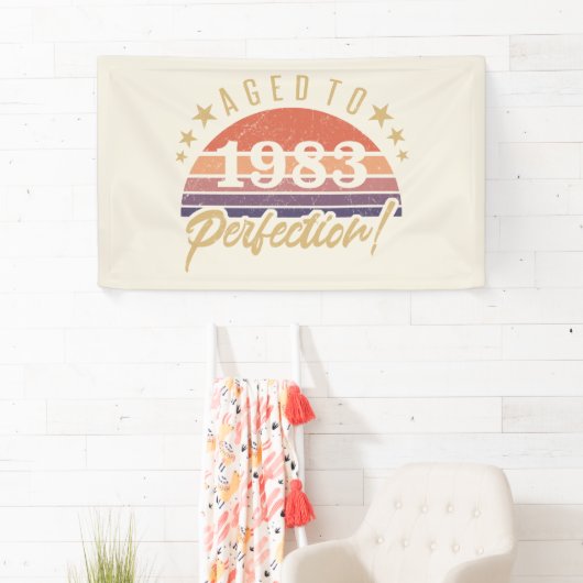 40e verjaardag 1983 volmaakte spandoek (Insitu)