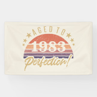 40e verjaardag 1983 volmaakte spandoek