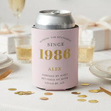 40e verjaardag 1986 Aandenken Elegant Persoonlijk