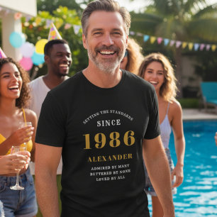 40e Verjaardag 1986 Persoonlijke Aangepaste Naam Z T-shirt