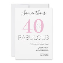 40e verjaardag 40 en Fabulous Pink Party