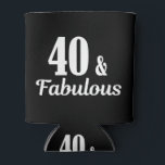 40e verjaardag 40 en verbluffend blikjeskoeler<br><div class="desc">40 jaar en geweldig cadeau voor 40 jaar</div>