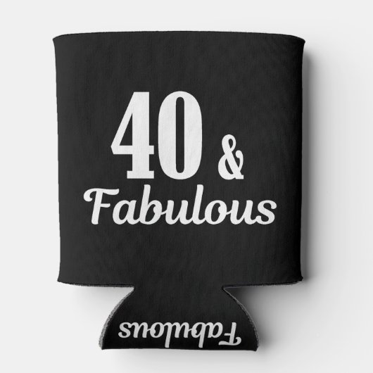 40e verjaardag 40 en verbluffend blikjeskoeler (Achterkant)