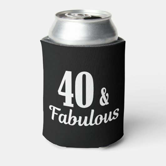 40e verjaardag 40 en verbluffend blikjeskoeler (Blikje Achterkant)