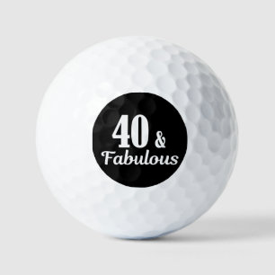 40e verjaardag 40 en verbluffende Button Golfballen