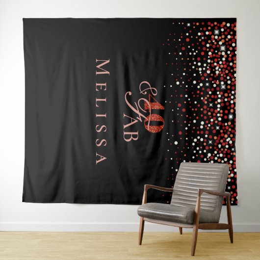 40e verjaardag (40 & fab) Vertrouwd ontwerp Bosbou Wandkleed (In Situ (horizontaal))