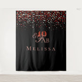 40e verjaardag (40 & fab) Vertrouwd ontwerp Bosbou Wandkleed (Voorkant)