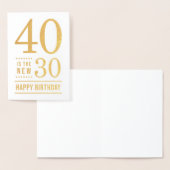 40e verjaardag 40 is de nieuwe 30 folie kaarten (Display)