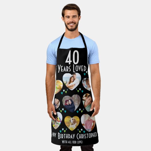 40e verjaardag 40 jaar foto achterhaald schort (Gedragen)