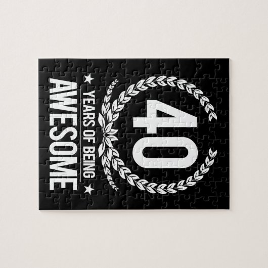 40e verjaardag (40 jaar Geweldige) Legpuzzel (Horizontaal)