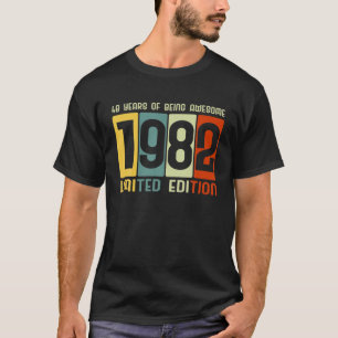 40e verjaardag 40 jaar Geweldige Retro T - shirts 