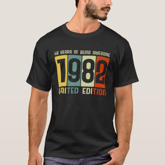 40e verjaardag 40 jaar Geweldige Retro T - shirts  (Voorkant)