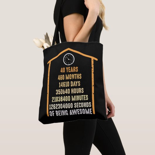 40e verjaardag 40 jaar oud 480 maanden tote bag (Dichtbij)