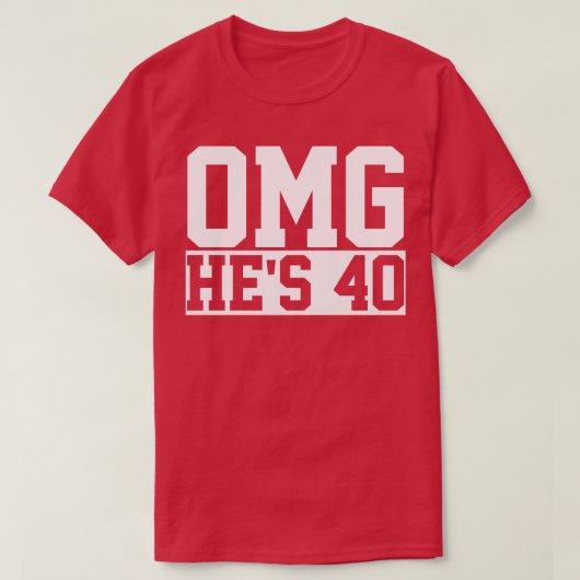 40e verjaardag 40 jaar oud t-shirt (Design voorkant)