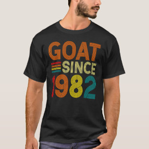 40e verjaardag 40 jaar oude geit sinds 1982 1 t-shirt