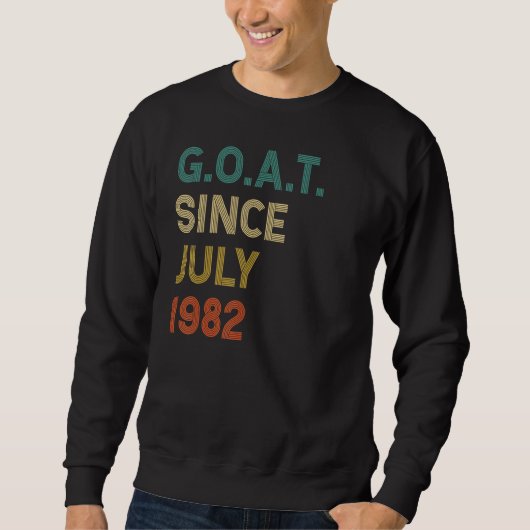 40e verjaardag 40 jaar oude geit sinds juli 1982 trui (Voorkant)
