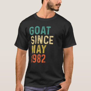 40e verjaardag 40 jaar oude geiten sinds mei 1982 t-shirt