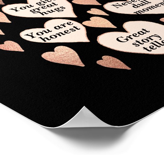 40e verjaardag 40 redenen waarom we van je houden poster (Hoek)