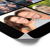 40e verjaardag 41 Photo Collage Hoera voor 40 jaar Poster (Hoek)