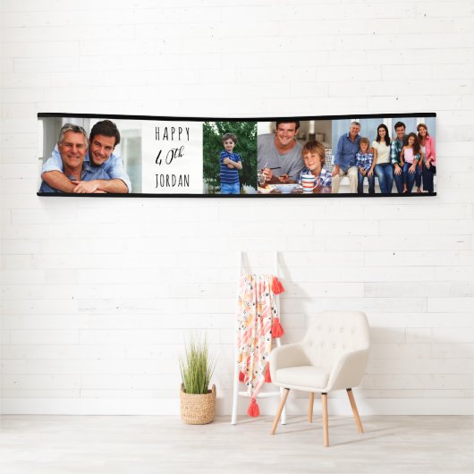 40e verjaardag 4 Fotogreep op maat Spandoek (Insitu)