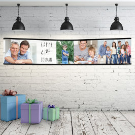 40e verjaardag 4 Fotogreep op maat Spandoek