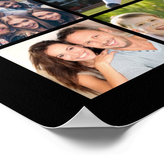 40e Verjaardag 51 Fotocollage Proost op 40 Jaar Poster (Hoek)