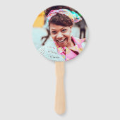 40e verjaardag Aangepaste foto 40e verjaardag Handwaaier (Achterkant)