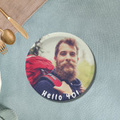 40e verjaardag aangepaste foto hallo 40 jongens papieren bordje