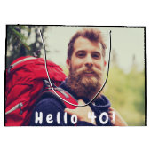 40e verjaardag aangepaste foto hallo 40 man groot cadeauzakje (Achterkant)