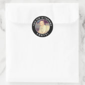 40e verjaardag Aangepaste foto-stickers Ronde Sticker (Tas)