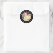 40e verjaardag Aangepaste foto-stickers Ronde Sticker (Tas)