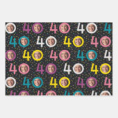 40e verjaardag aanpassen foto inpakpapier vel (Voorkant 3)