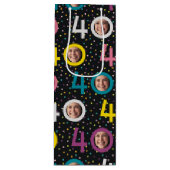 40e verjaardag Aanpassen foto-wastas Wijn Cadeautas (Voorkant)