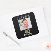 40e verjaardag Afbeelding Favor Labels (Envelop)